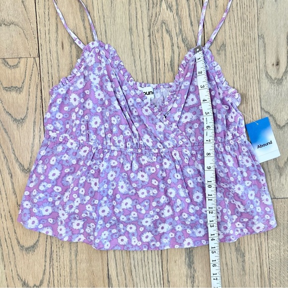 NWT Abound Nordstrom Floral Swing Cami Crop In Purple Windy Daisy Size Medium - Picture 7 of 10